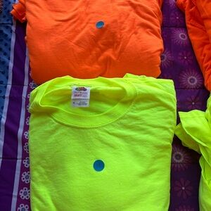 Fruit of the Loom Neon Orange Tee -New